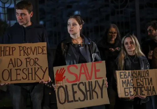 Oleshky Aid Mission Set to Begin After Russia and Ukraine Finish Demining