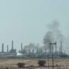 FILE PHOTO: Smoke Rises From A Fire At The Aramco Refinery South Of Riyadh