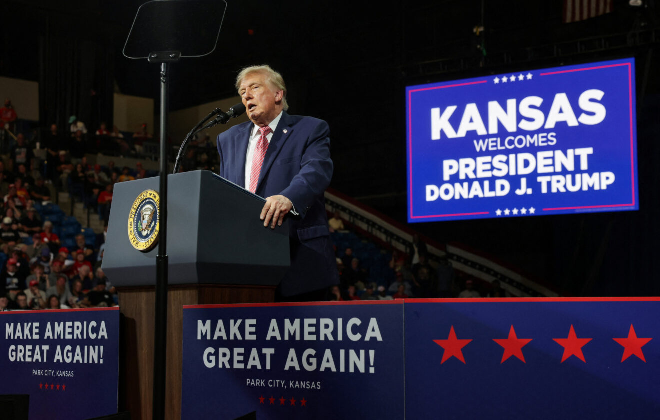 US President Trump Visits Kansas