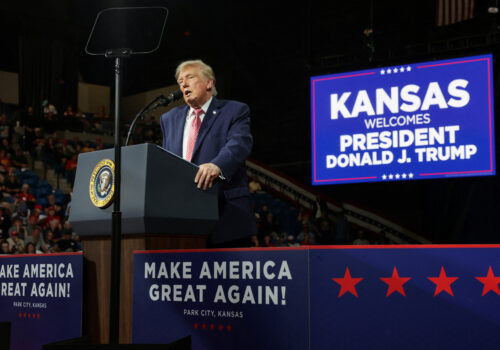 US President Trump Visits Kansas