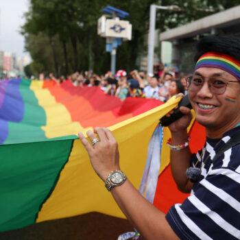 Taiwan Pride Crowd Jeers Taipei Mayor After Police Raid on Gay Bar